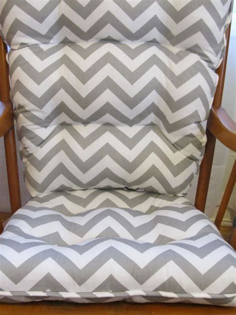 Trendcode rocking chair cushion pad seat:19x17x3 inch seat back:22x17x3 inch,beige. Tufted Rocker, Rocking Chair Cushion Set in Gray and White ...