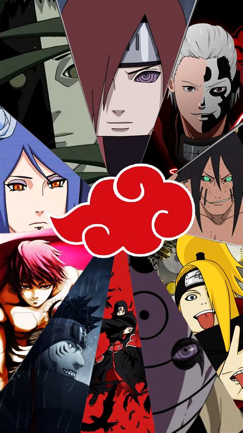 Many Different Anime Characters With Clouds Above Them