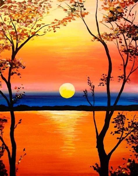 40 Easy Acrylic Painting Ideas For Beginners To Try Landscape