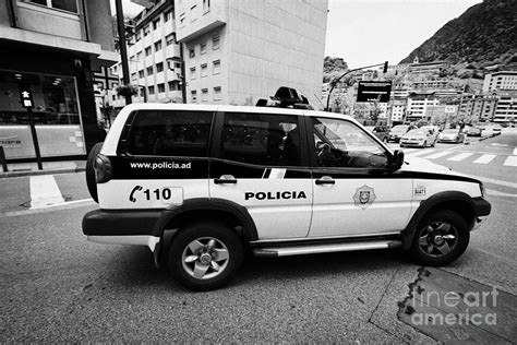 Andorra Police Service Patrol Vehicle Andorra La Vella Andorra