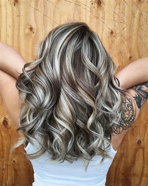 60 Ideas Of Gray And Silver Highlights On Brown Hair Hair Highlights