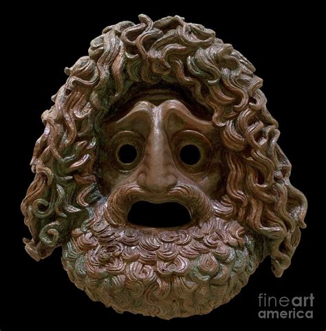 Ancient Greek Tragic Mask Photograph By David Parkerscience Photo