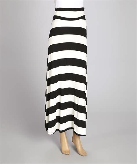 Black And White Stripe Maxi Skirt Striped Maxi Skirts Skirts Maxi Skirt