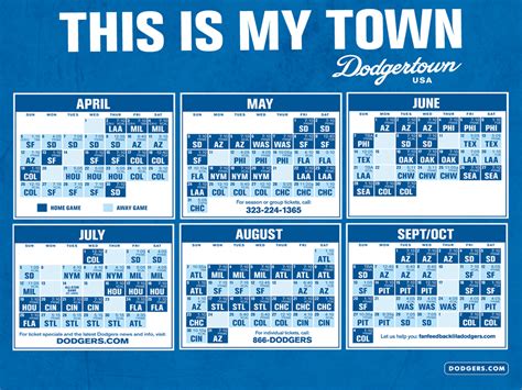Dodger Schedule 2022 Printable Customize And Print