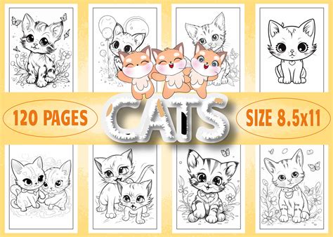 Cute Baby Cat Coloring Pages For Kid | Animal Illustrations ~ Creative