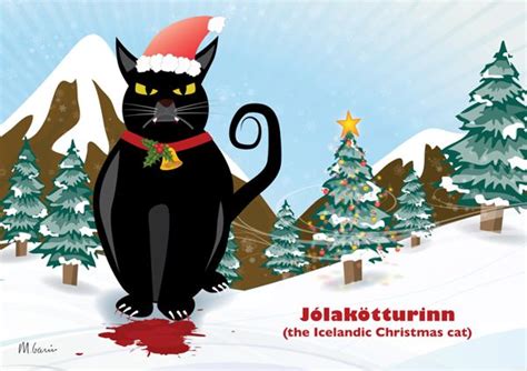 The Icelandic Jólakötturinn Christmas Cat Is A Monster From Icelandic
