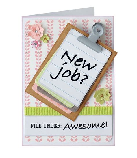 Free New Job Printables By Jenny Phin New Job Card Love Cards