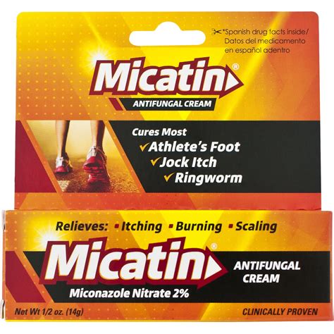 Micatin Athletes Foot Jock Itch And Ringworm Antifungal Cream Relief