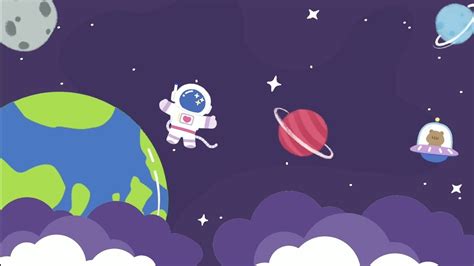 Background Animasi Kartun Bergerak Cartoon Background Loop Planet Luar Angkasa Youtube