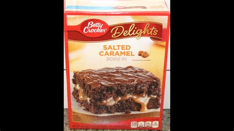 Betty Crocker Delights Salted Caramel Brownie Mix Preparation And Review