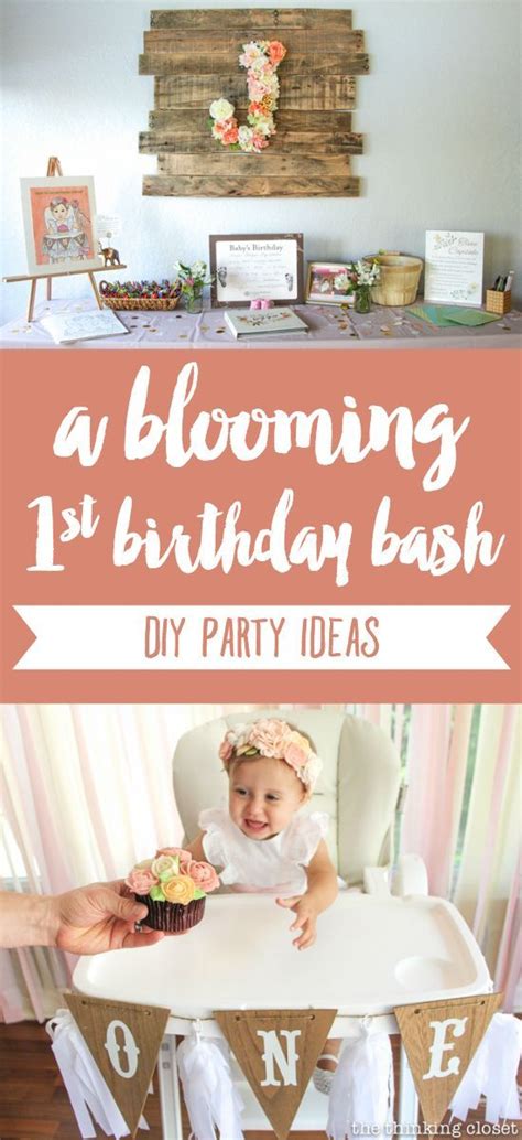 Junipers Blooming First Birthday Bash Spring Birthday Party Floral