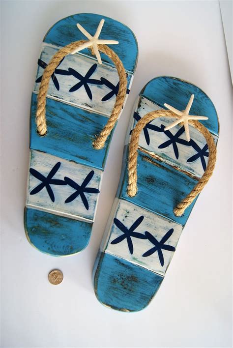 Flip Flop Decor Marine Decor Decorating Flip Flops Beach Cottage Decor