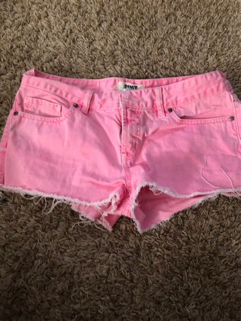 Victorias Secret Pink Cutoff Jean Shorts Barely Worn No Stains Tears