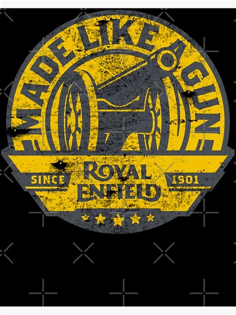Royal Enfield Made Like A Gun Logo Photographic Print For Sale By