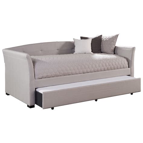 Hillsdale Morgan 2412 010v020v030v Contemporary Upholstered Daybed With Trundle Powells