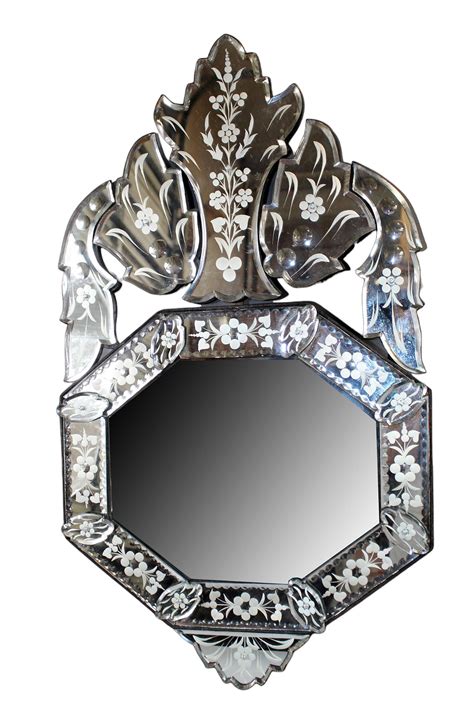 At Auction Venetian Shield Form Mirror