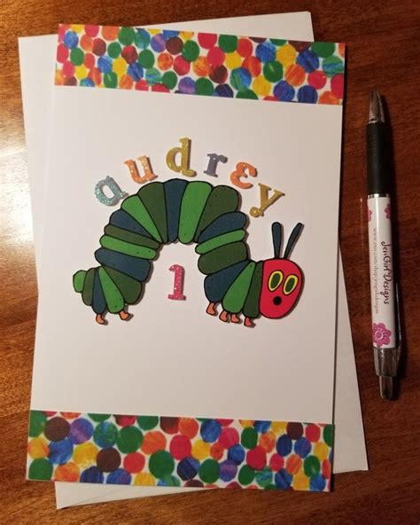 Hungry Little Caterpillar Birthday Card Birthday Cards Cards