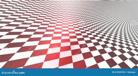 Checkered Texture 3d Background Pattern In Perspective Stock