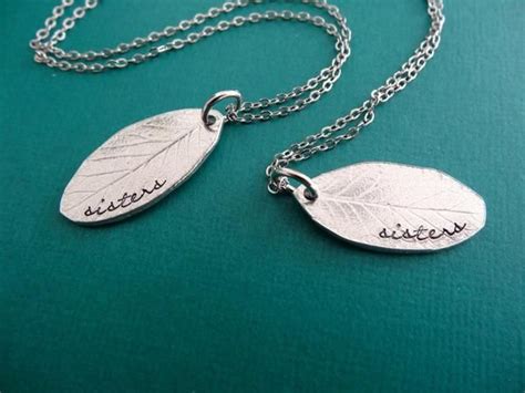 Sisters Necklaces Sister Necklace Set T Necklace Dog Tag Necklace
