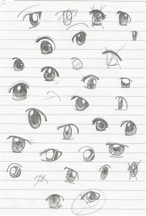 Different Kinds Of Anime Eyes By Some Bored Girl On Deviantart