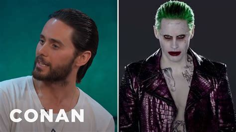 Jared Leto Tested Out A Few Different Joker Laughs Conan On Tbs Youtube