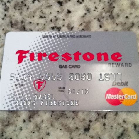 70 Gas Card From Firestone Cards Sweepstakes Credit Card