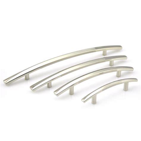 Item information perfect for our project and and great price! Elegant Curved T-Bar Cabinet Pulls | Cabinet pull, Bar ...