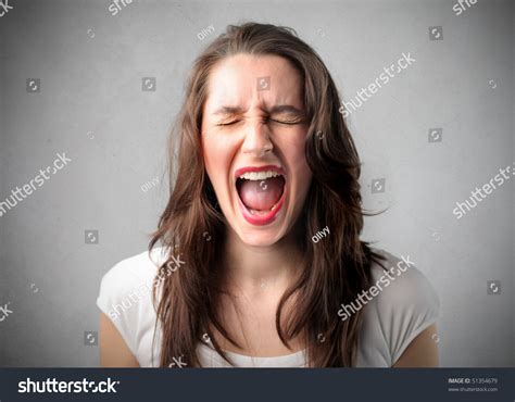 Woman Screaming Stock Photo 51354679 Shutterstock