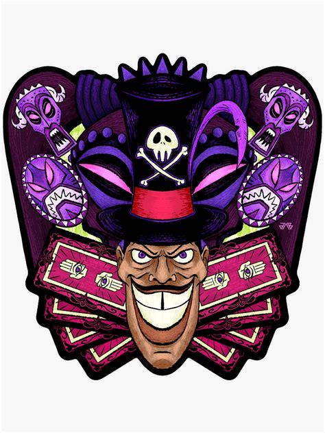 Dr Facilier Friends On The Other Side Sticker For Sale By Burgahz
