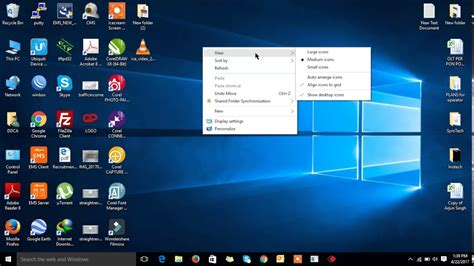 How To Make Windows 10 Desktop Icons Biggersmaller Windows Tricks