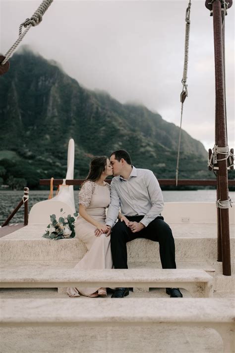 Kualoa Ranch Secret Island Elopement By Hawaii Wedding Photographer