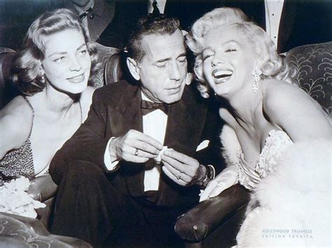 Lauren Bacall Humphrey Bogart And Marilyn Monroe 1950s Oldschoolcelebs