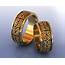 3D Print Model Nordic Gold Wedding Rings With Celtic Knot