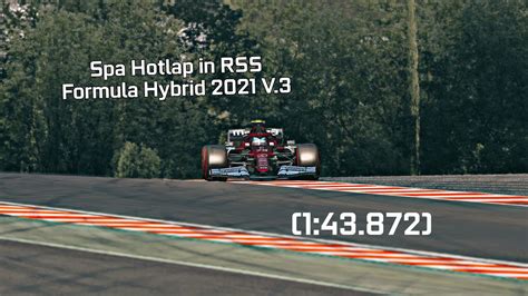 Assetto Corsa RSS Formula Hybrid 2021 V 3 Spa Hotlap 1 43 872 YouTube