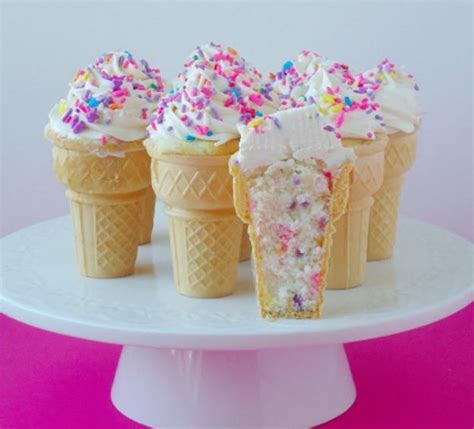 Funfetti Ice Cream Cone Cupcakes Ice Cream Cone Cupcakes Desserts