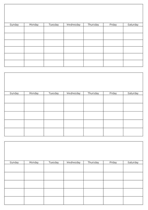 Remarkable Blank Calendar No Year Blank Calendar Pages Blank Monthly