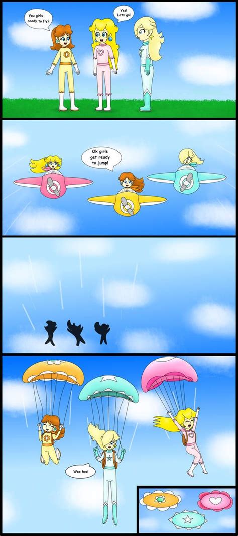 Daisy Peach And Rosalina Go Parachuting Request By