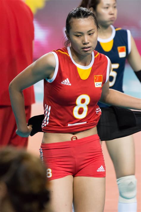 Volleyballวอลเลย์บอลที่รัก Zeng Chunleichinese Volleyball Playerเจิ๋ง ชุนเหล่ย์