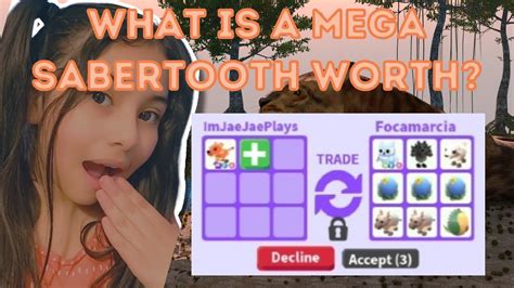 What Is A Mega Sabertooth Worth Adopt Me Youtube