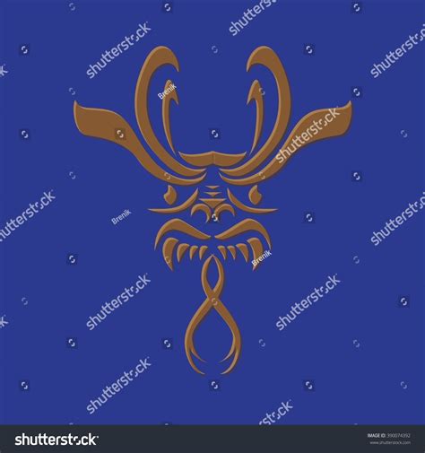 Totem Symbol Dragon Symbol Tattoos Vector Stock Vector Royalty Free