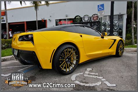 C2c Rims 2014 C 7 Corvette Stingray Yellow With 20 Xo