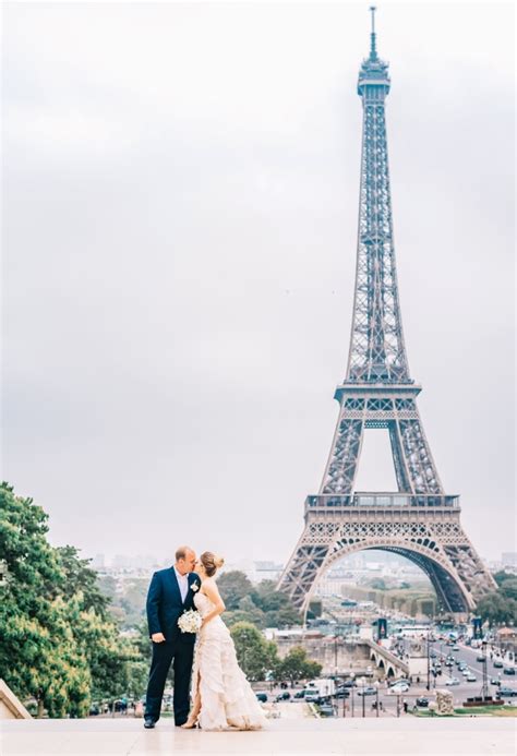 Romantic Couple Elope To Paris French Wedding Style