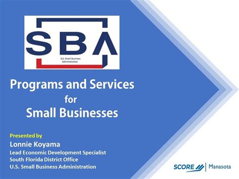 Overview Of Sba Programs And Services August 3 2022 Online Event