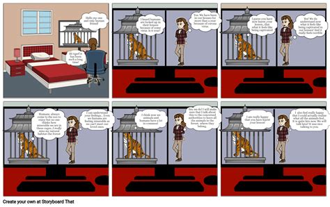 Caged Tiger Comic Strip Storyboard By 6fb9934f