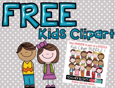 However you can of course use it for any future lessons as well! 2 FREE Kids: Student Clipart - Teacher KARMA