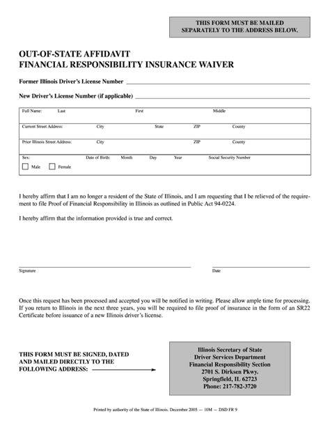 Illinois Sr22 Waiver Fill Out And Sign Online Dochub