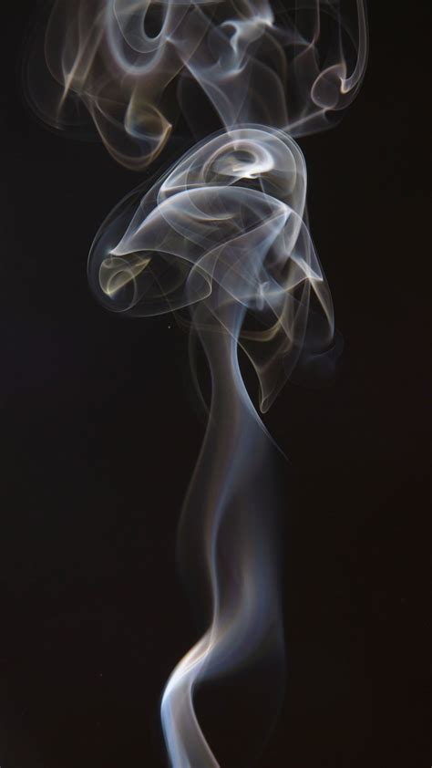 Download Wallpaper 1080x1920 Smoke Smoke Puffs Dark Background