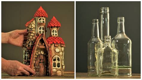 Diy Fairy House Using Glass Bottles Fairy House Diy Bottle Crafts