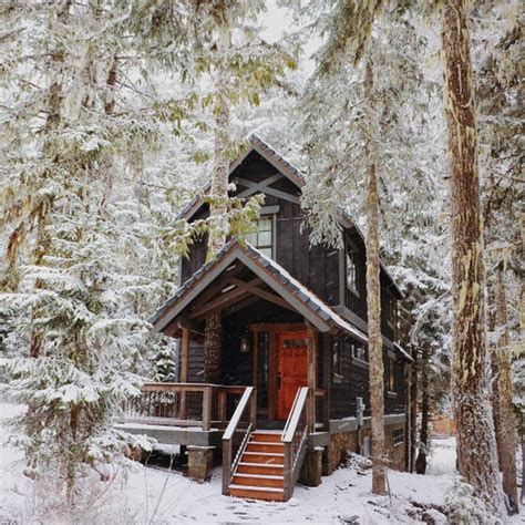All I Need Is A Little Rustic Cabin In The Woods Beautiful Winter