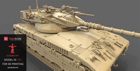 Merkava 2 Tank Stl Files For 3d Printing Gambody
